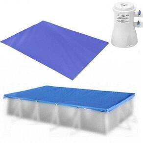 Kit Capa Para Piscina Retangular 2.500L Com Capa Bomba Forro