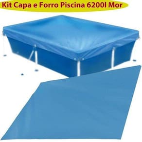 Kit Capa E Forro De Proteção Para Piscina 6200 Litros Mor
