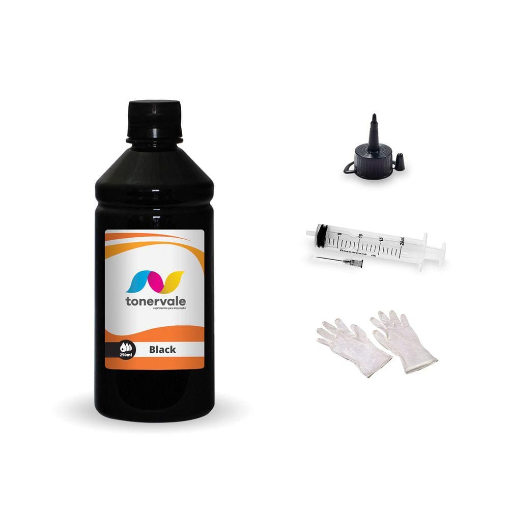 Tinta Universal Compatível Impressora Black 250ml Platinum