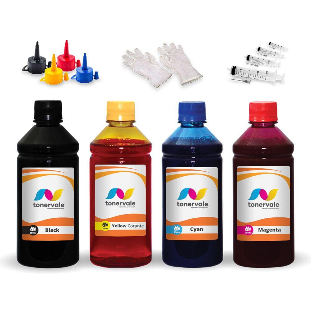 Kit 4 Tinta Para Impressora T650 712xl 250ml