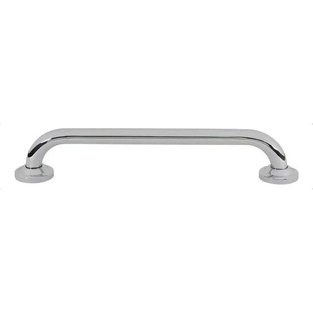 Barra Alça Apoio 30cm Aço Inox Criança Cadeirante PCD Gestante Acessibilidade Banheiro Box Escada Corrimao Anti Queda Evita Acidentes