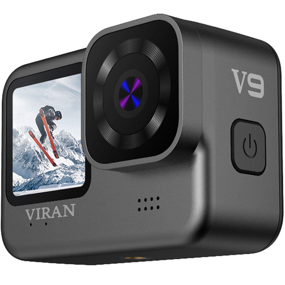 Câmera de ação V9 Wifi Filmadora Sport 4k 60fps 20mp Mergulho Moto Bike Surf Prova D`água IP68 Duas Telas