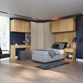 Quarto Modular Versa Conect Itapuã 9 Peças