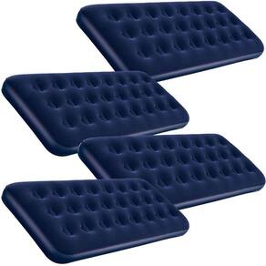 Kit 4 Colchão Solteiro Inflável Pvc Resistente Confortável