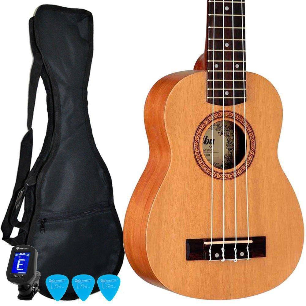 Kit Ukulele Soprano Acústico Su21M Stnt Mogno Shelby