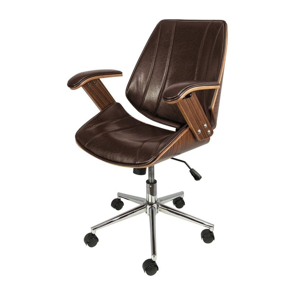 Cadeira para Escritório Presidente Bergen Baixa 3331 Marrom