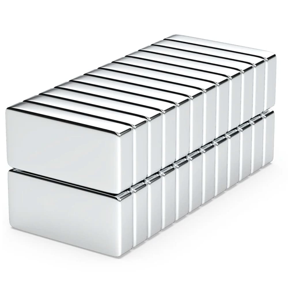 50pcs. Imã De Neodimio Retangular 20x10x4mm - N35