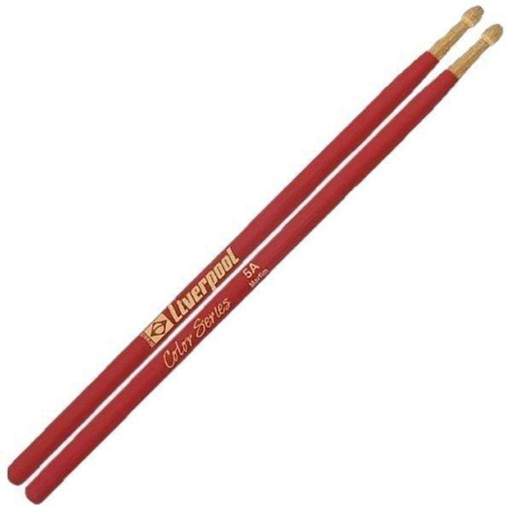 Baqueta Liverpool Color 5A Madeira Lc5Amv Vermelha