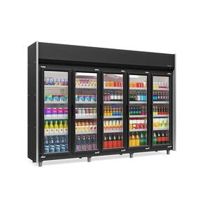 Balcao Refrigerado Expositor Vertical Geas-5p Preto 5 Portas 2,95Mt 220V Gelopar