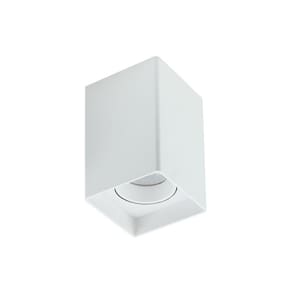 Spot De Sobrepor Quadrado Branco Par20