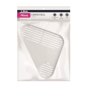 Cantoneira Plástico Atlas Canto Fácil 21,5x21,5cm PR5015-2 Branco