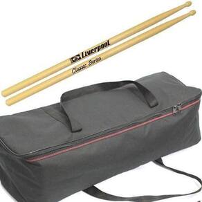 Capa Ferragens De Bateria Acolchoada + Baquetas Envio 24H