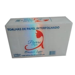 Papel Toalha Interfolhado - Pierre 20X21 Branco Luxo