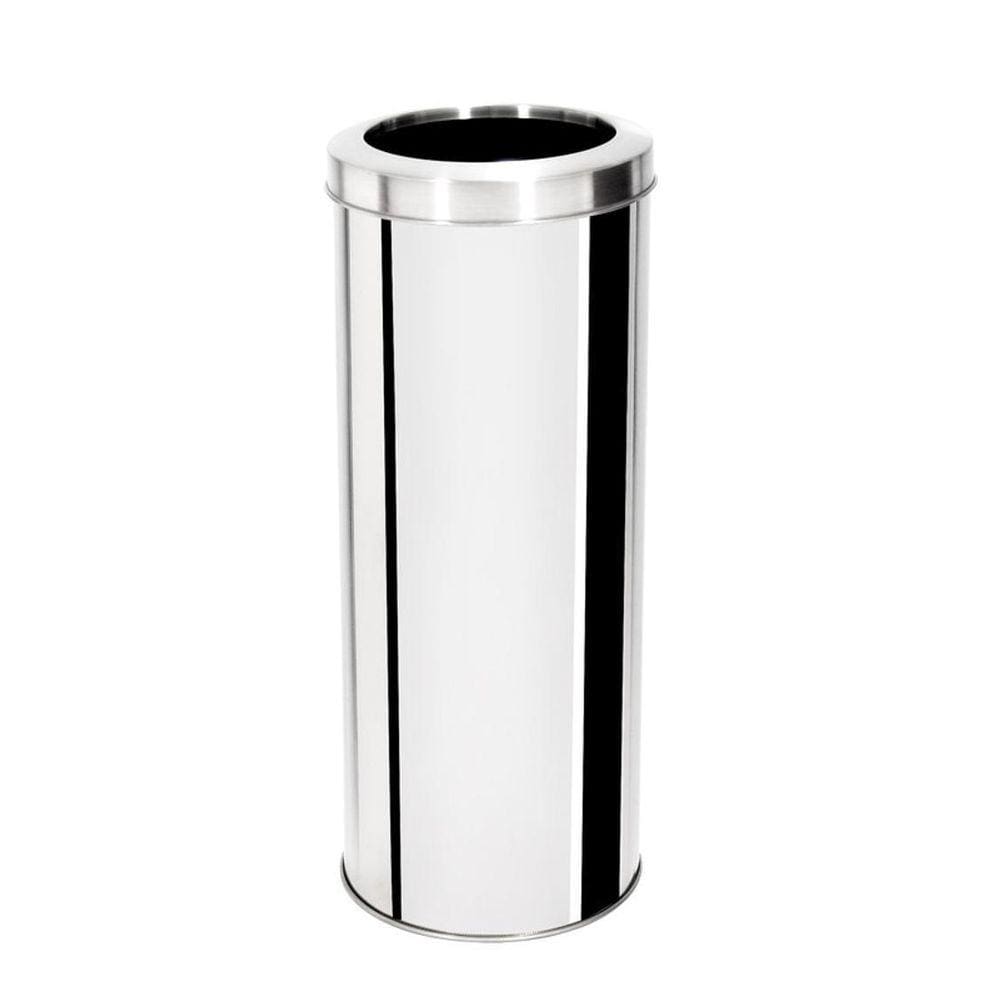 Lixeira Tampa Aro 30 Litros Inox