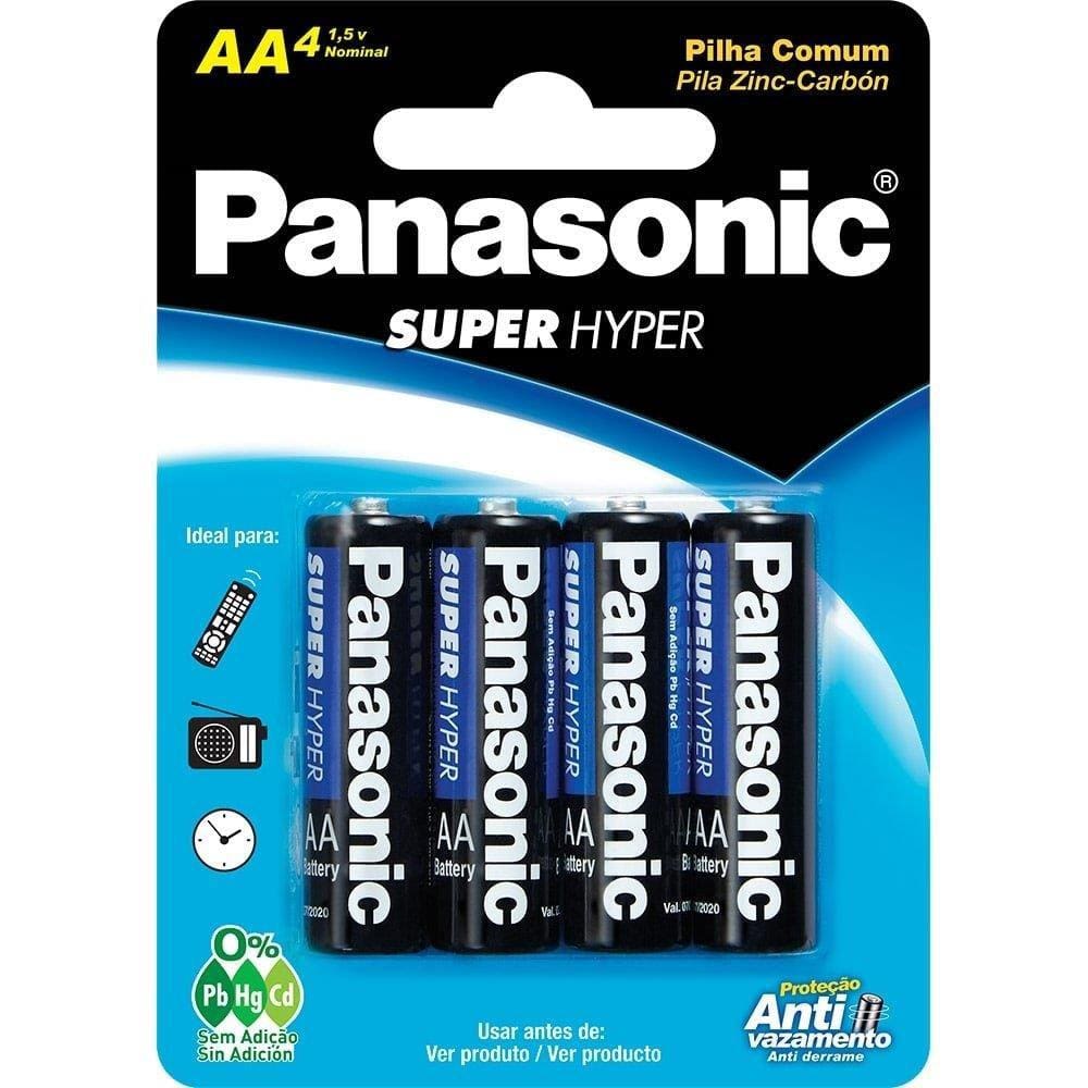 Pilha Panasonic Comum Cartela 3SHS SM Pequena 4x1