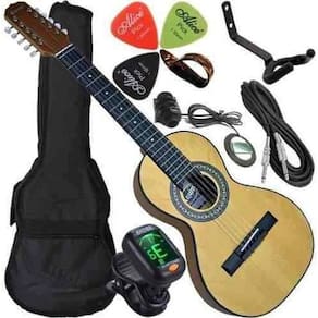 Kit Viola Caipira Rozini Elétrica Rv151 Canhota + Acessórios