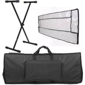 Kit Capa Acolchoada Para Piano Com Suporte + Capa Cobertura