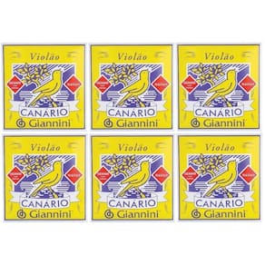 Encordoamento Canario Violao Nylon Giannini Genwb Kit Seis