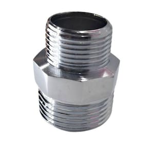 Niple 1" x 3/4 Cromado Sextavado Latão