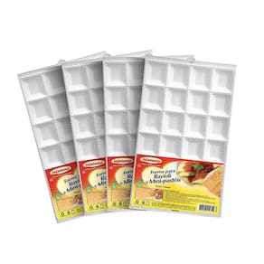 Kit 4 Forma Ravioli E Mini Pastel Faz 24 Por Vez