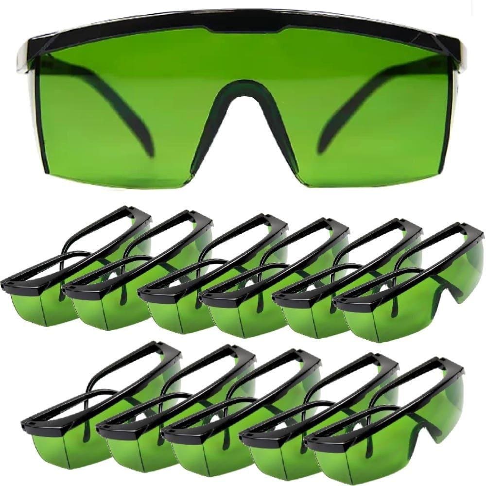 Kit com 12 Óculos de Proteção Spectra Verde 012228612 CARBOGRAFITE