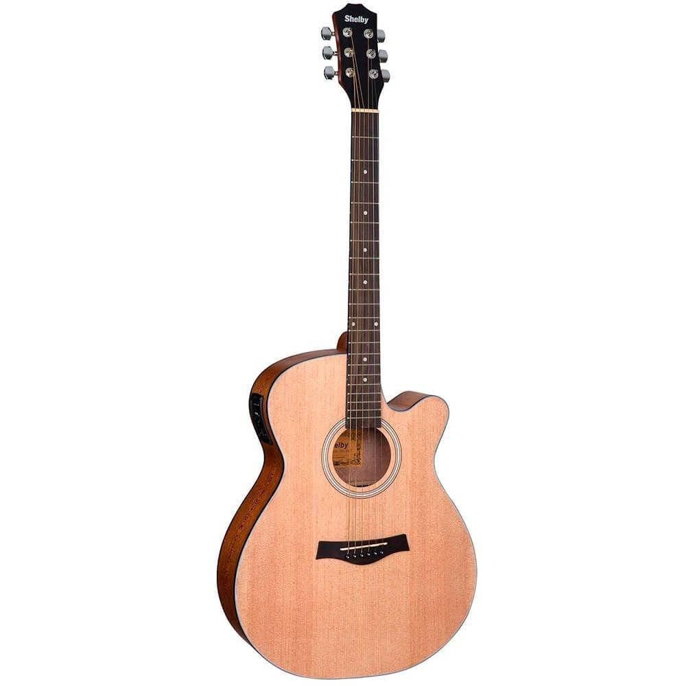 Violão Elétrico Shelby Sga194C Auditorium Cutaway Natural