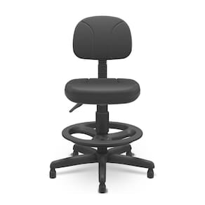 Cadeira Caixa Executiva Ergonômica Sem Braço Tecido Preto Plaxmetal