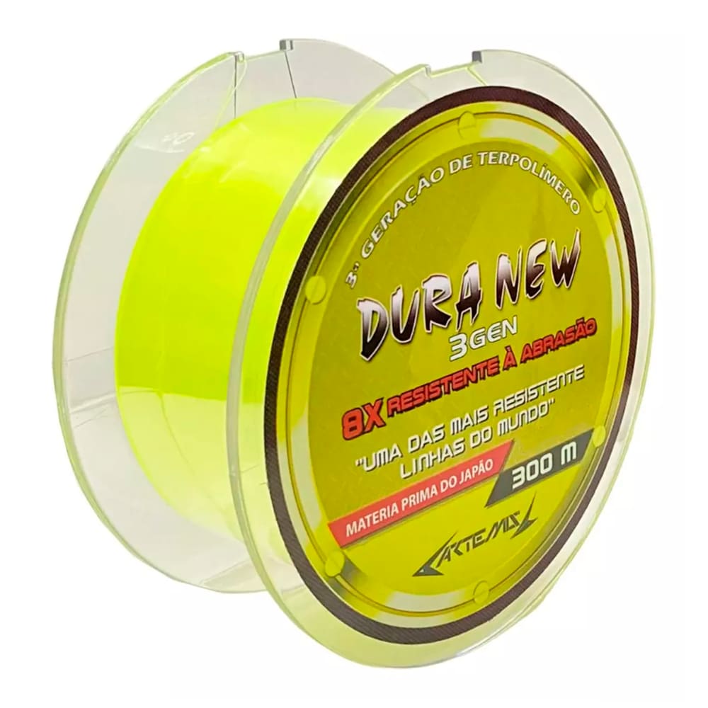 Linha Mono Super Resistente Artemis Dura New 300m 0.60mm 60Lbs Varias cores