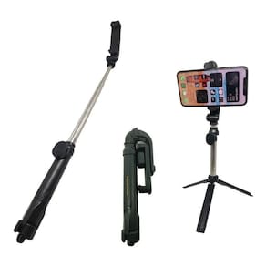 Pau De Selfie Tripé Celular De Mesa Com Controle Articulado