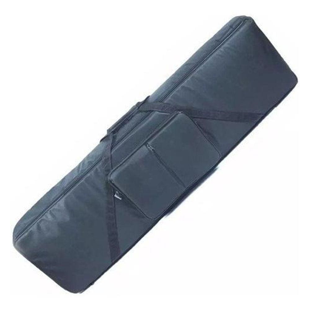 Capa Teclado Acolchoado 6/8 Bolso Duplo Super Luxo Nylon