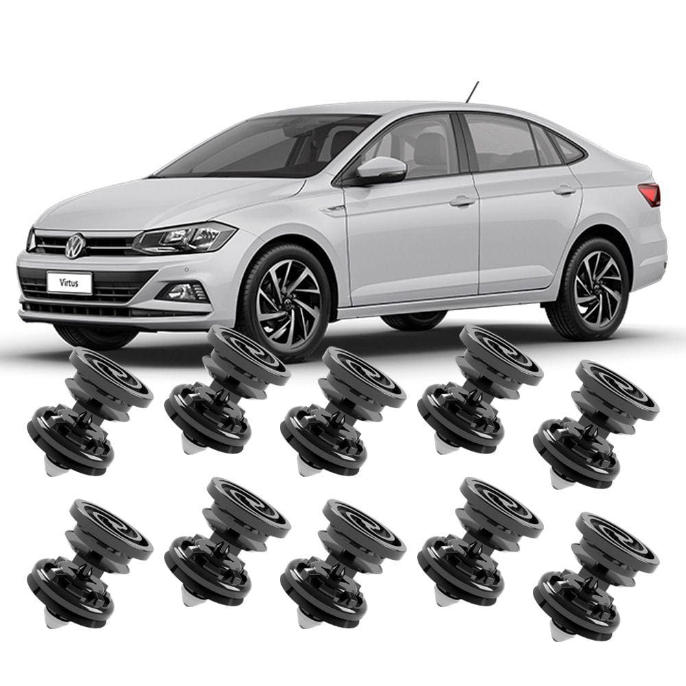 Kit 10 Grampos Presilhas Para Forro Porta Virtus 2018 2019 2020 2021 2022 2023 2024