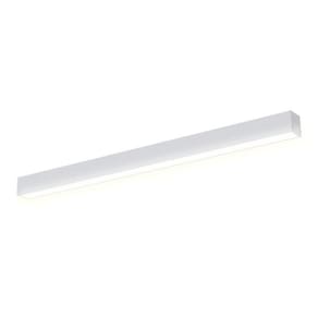 Luminária Sobrepor Taschibra Vetor Led Linear 35w Bivolt Branca 6500k Luz Fria