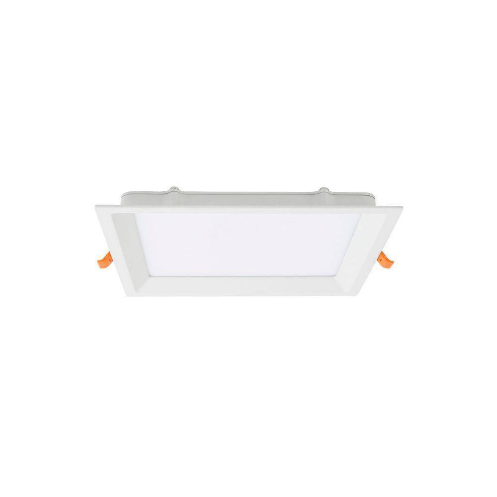 Painel De Led Quadrado Embutir Recuado 6w Bivolt Taschibra 6500k Luz Fria