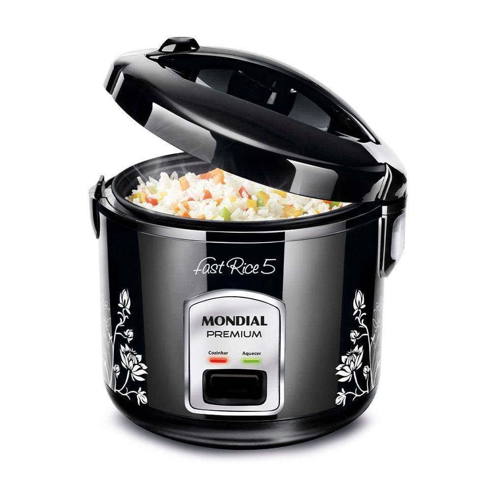 Panela Elétrica Mondial Fast Rice 5 Premium Npe-08-5x Panela Elétrica-127v-preto