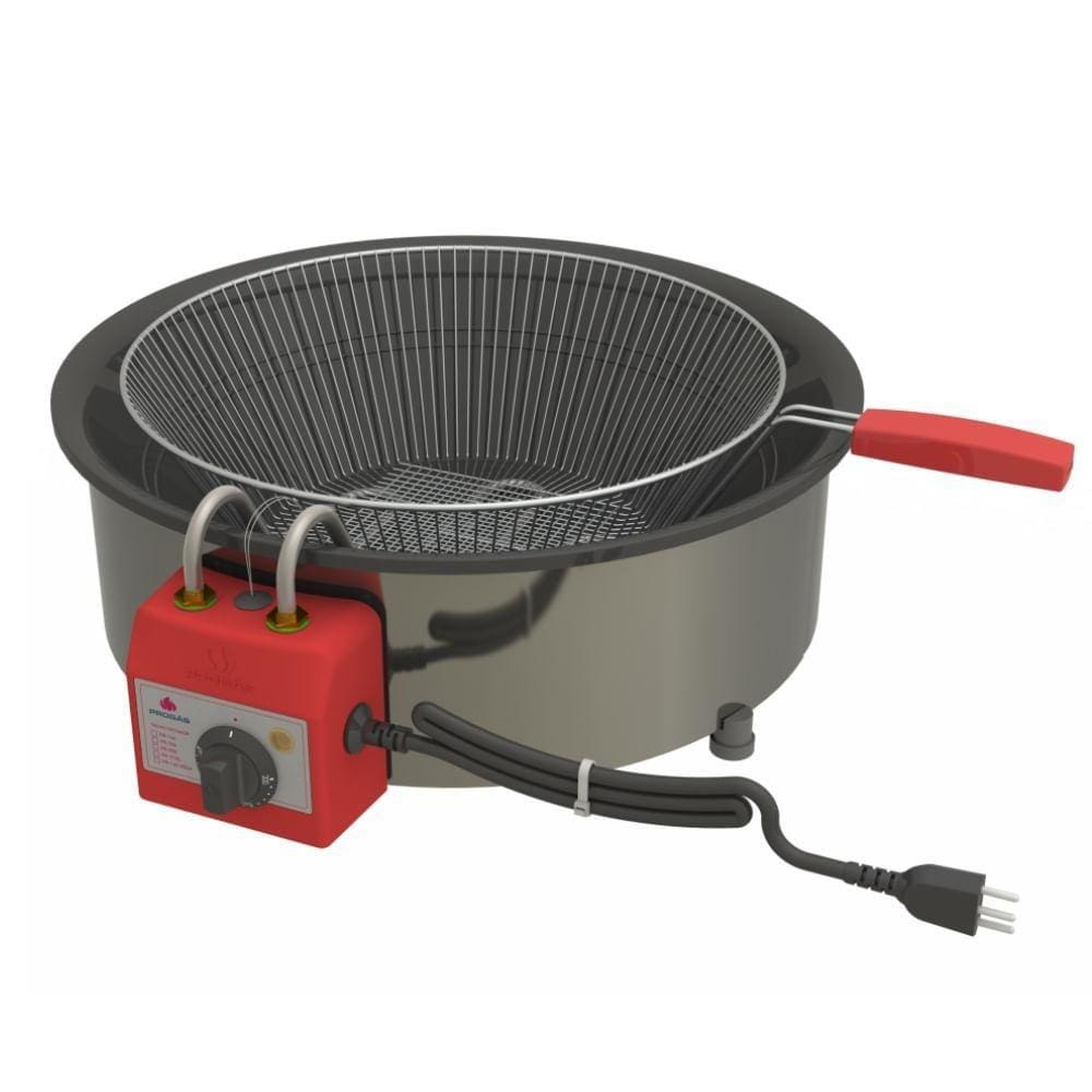 Tacho Fritador De Mesa Eletrico Inox Pr14e 14 Litros Epoxi 127V Progas