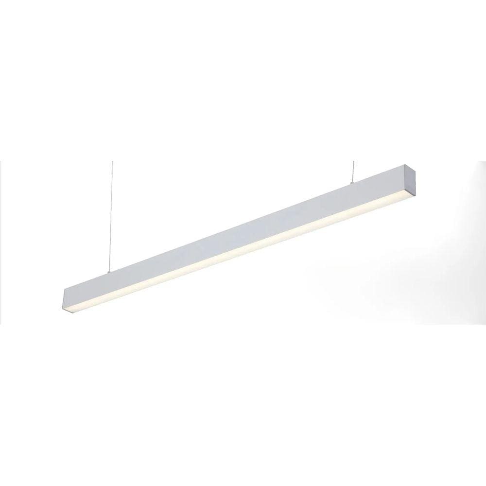 Luminária Pendente Slim Branco 117cm Led 45W 6500K Bivolt