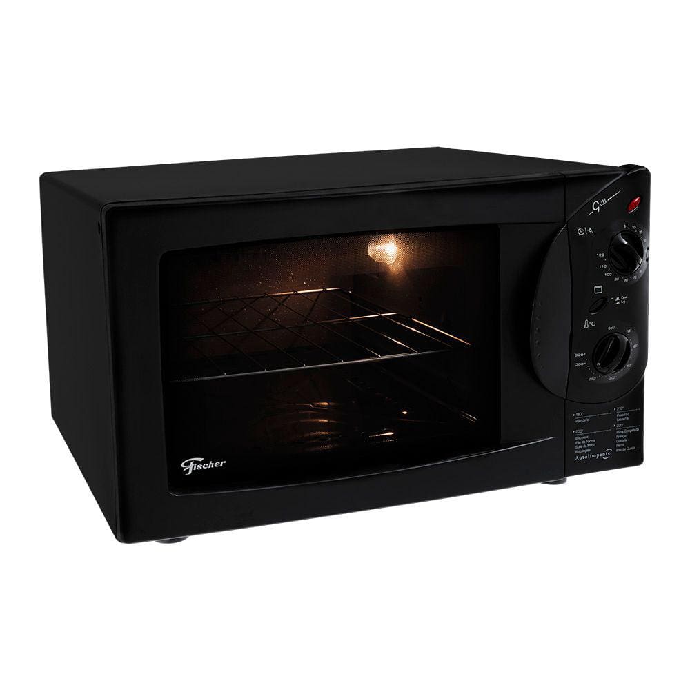 Forno Elétrico de Bancada Fischer Grill 44L Preto