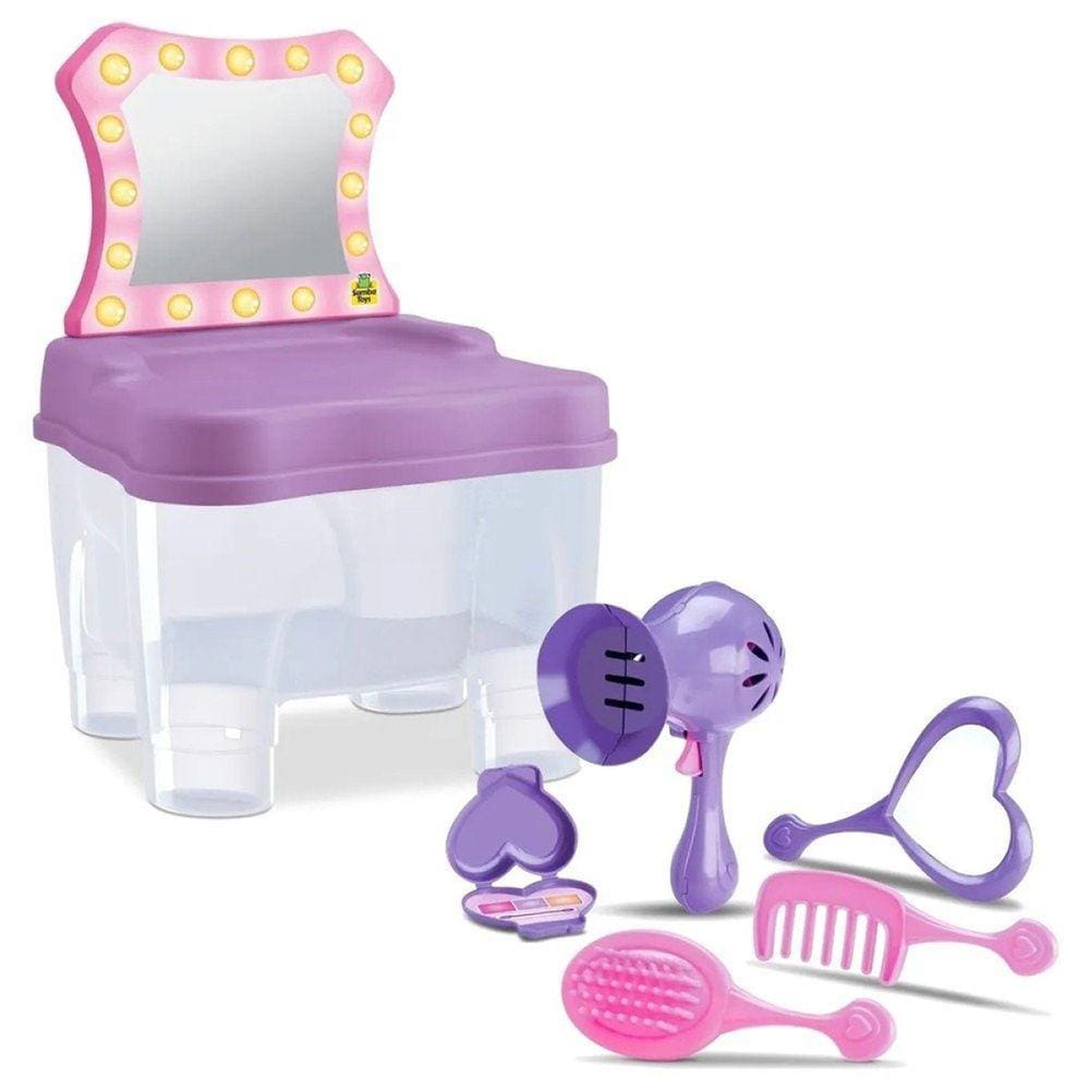 Penteadeira Camarim Princesa Infantil C/Banco E 5 Acessórios