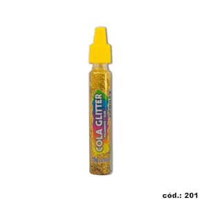 Cola Glitter 15G 201 Ouro - 029050201
