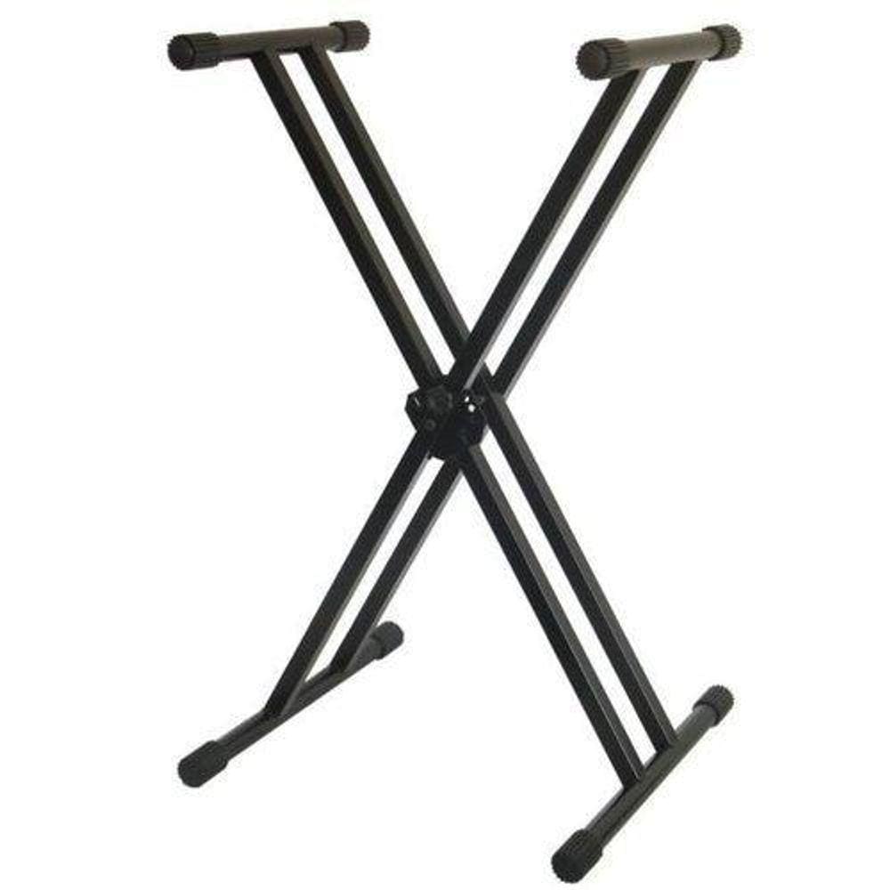 Suporte Duplo Saty Para Teclado Em X Duplo 2040 Saty