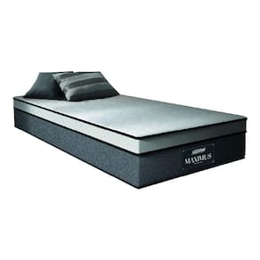 Colchão Solteiro Gazin Maximus Molas Ensacadas 88x188x24cm Cinza / Branco - Suporta até 120Kg por Pessoa