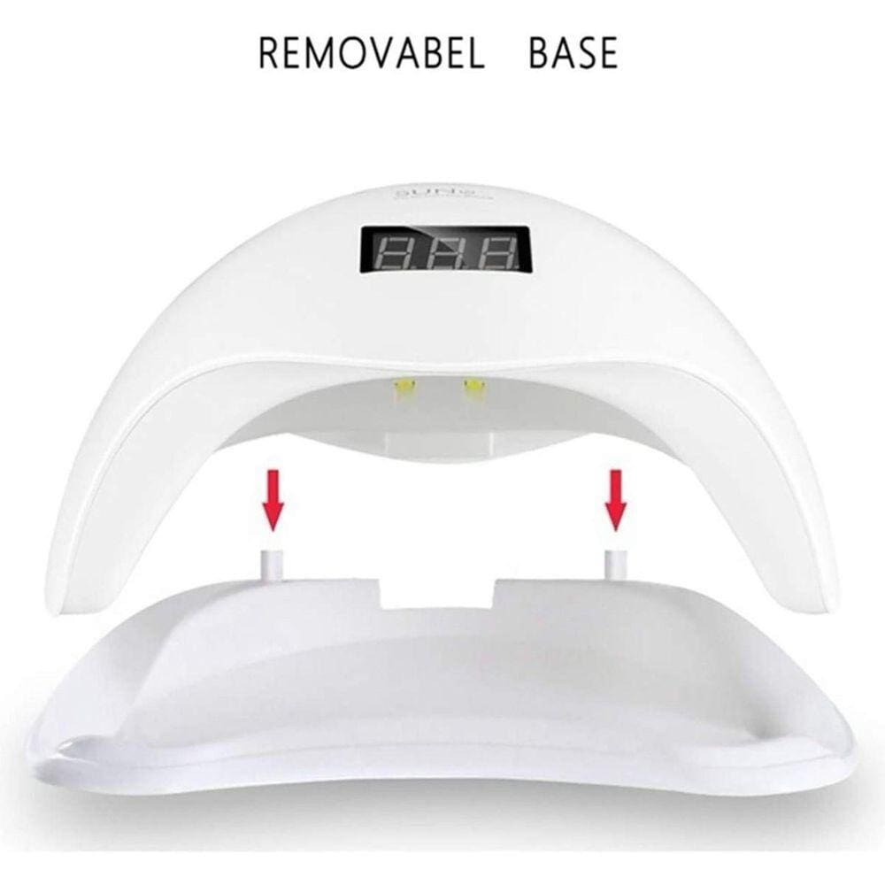 Cabine Led Uv Digital 48W Bivolt Unhas Gel Acrigel 110V/220V