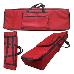 Capa Bag Para Piano Roland Fp10 Nylon Master Luxo Vermelho