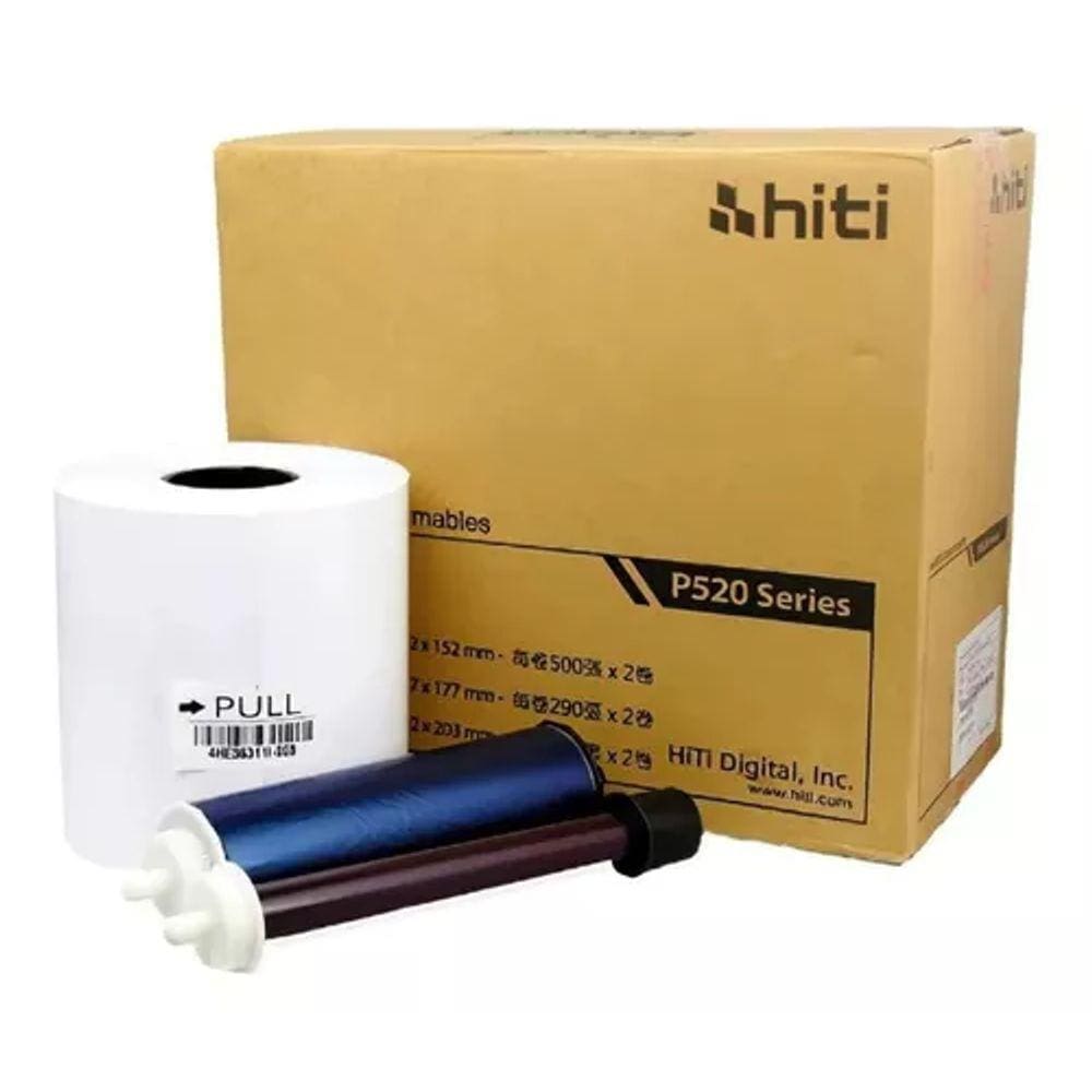 Papel E Ribbon Impressora Hiti P520 l 500 Fotos 10x15