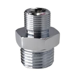 Niple Sextavado Latão Rosca 1/2 x M14 Cromado