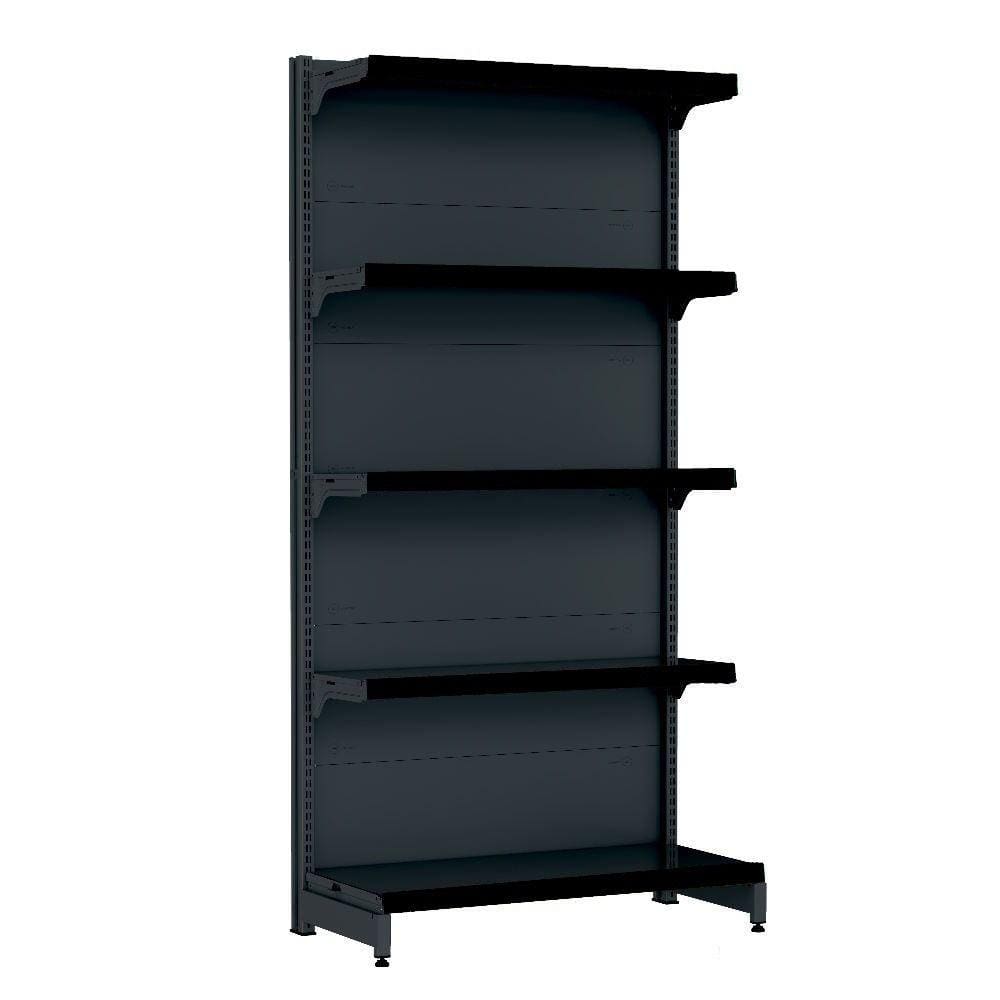 Gondola Parede 202 Fit Inicial Preto 5 Bandeja Pe Preto