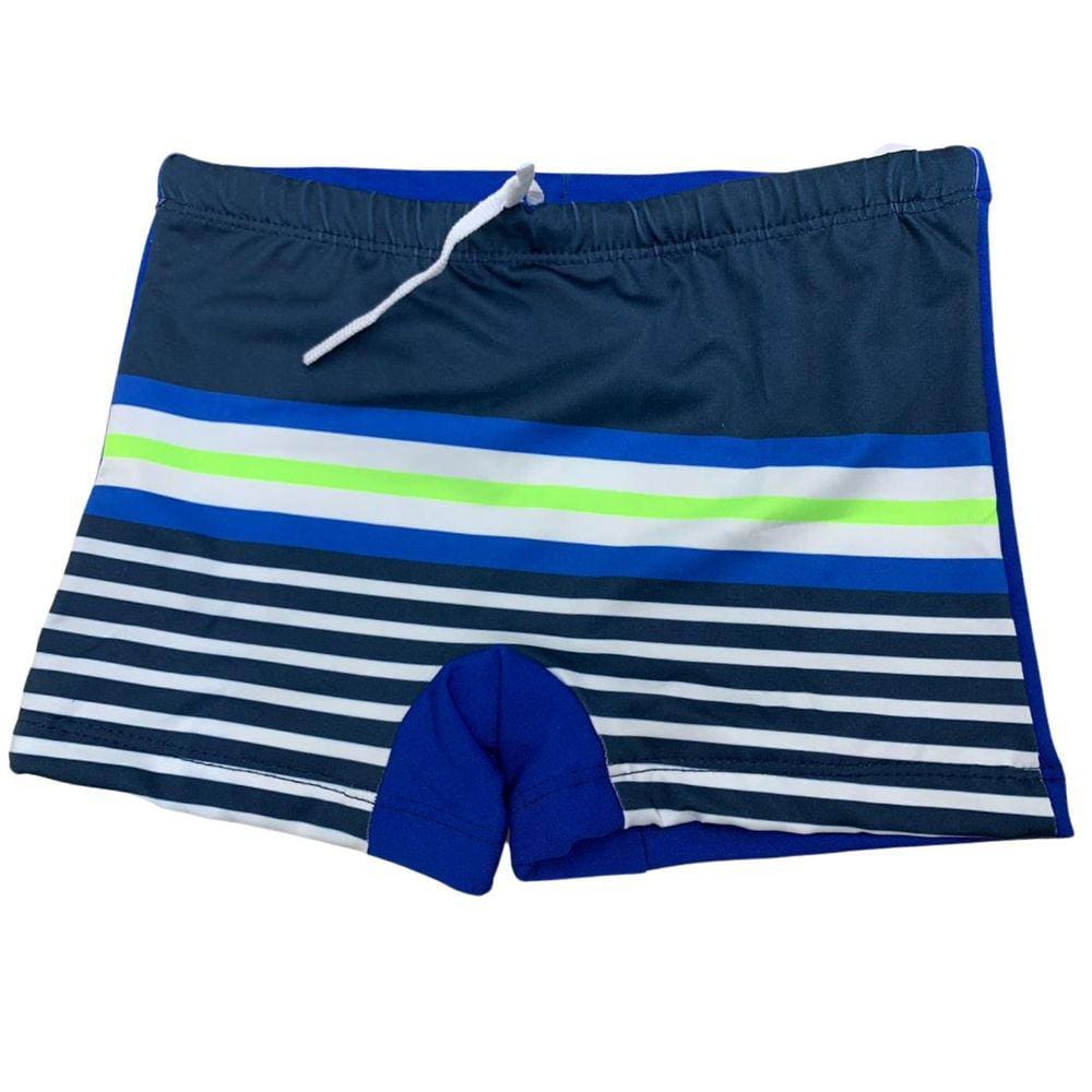 SG0327 - Sunga Listrado Horizontal Azul Pt Bc - 10