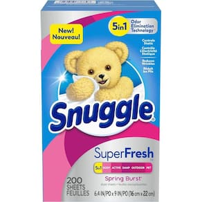 Snuggle Plus Superfresh Spring Burst Lenço Amaciante Roupas