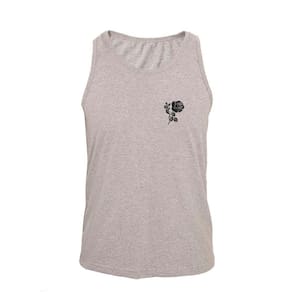 Regata Masculina Algodão Flor Estampada Básica