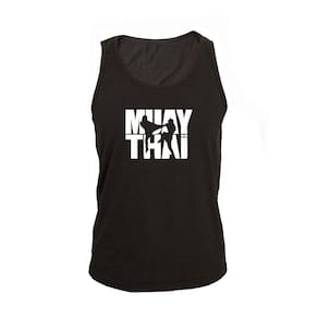 Regata Masculina Algodão Muay Thai 2 Estampada Verão Moderna